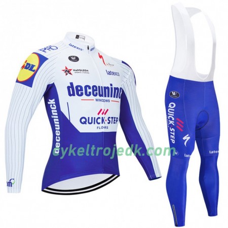 Cykeltøj Langærmet + Bib Cykelbukser 2020 Deceuninck-Quick-Step N001